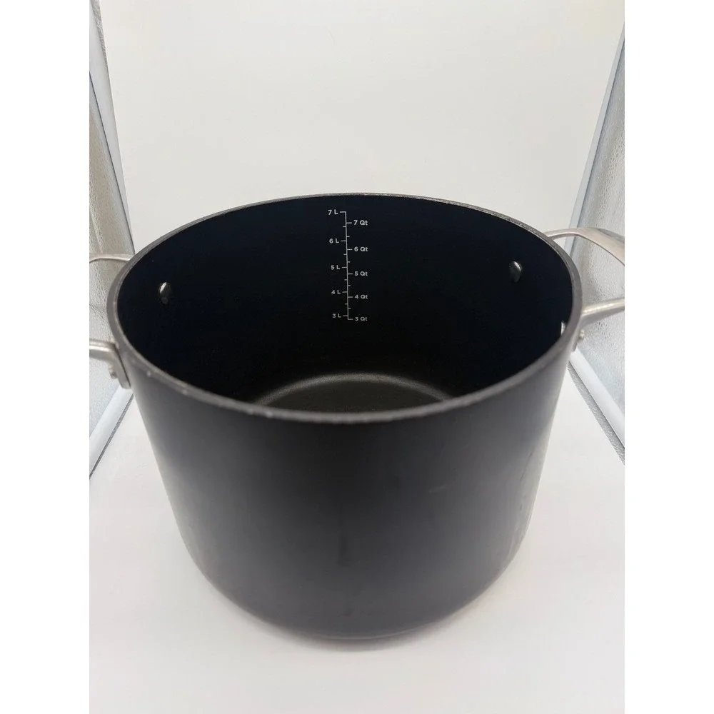 Viking Hard Anodized Aluminum 8Qt Stockpot Nonstick Induction Black 40051-0428GB - Picture 2 of 5